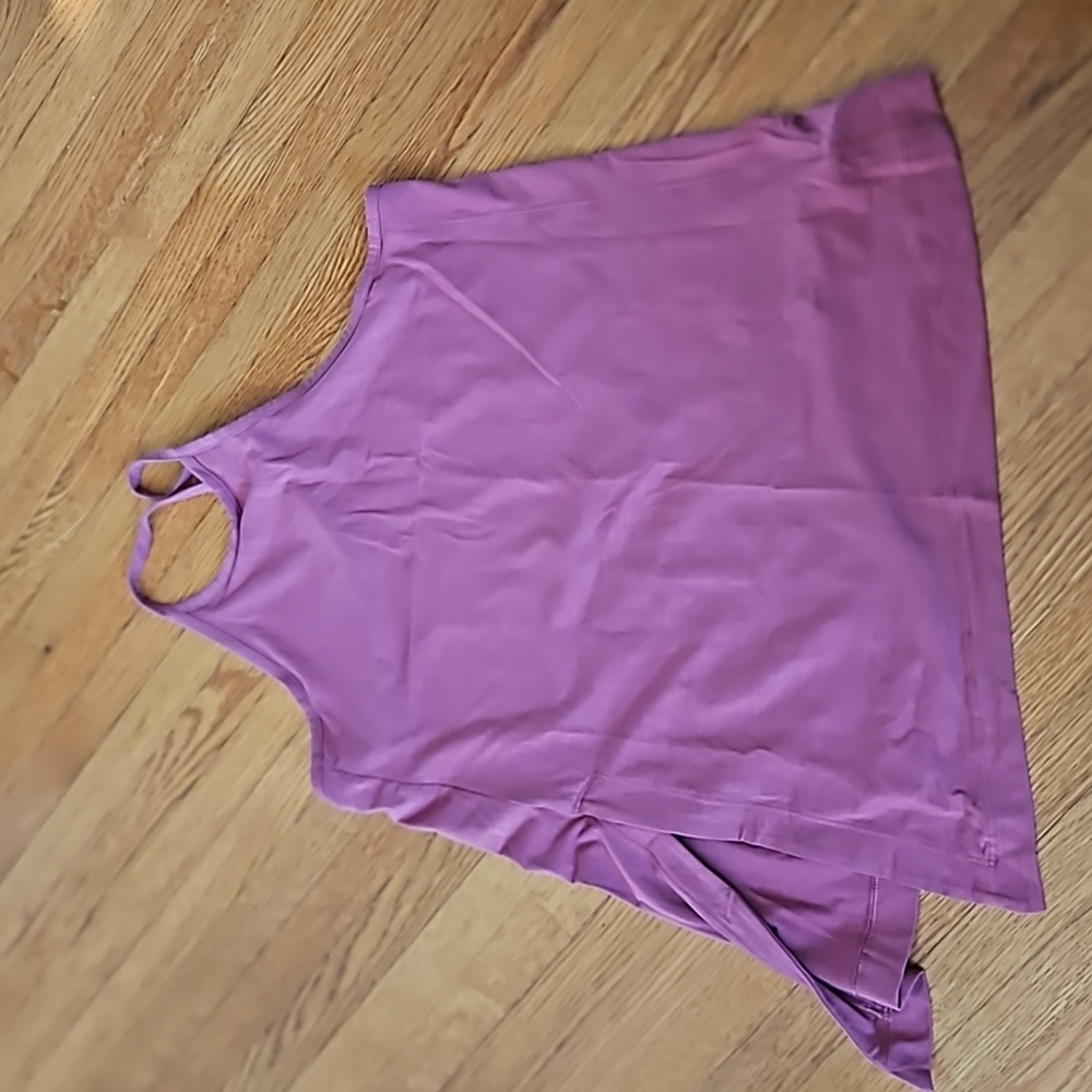 Athleta high neck side tie tank.